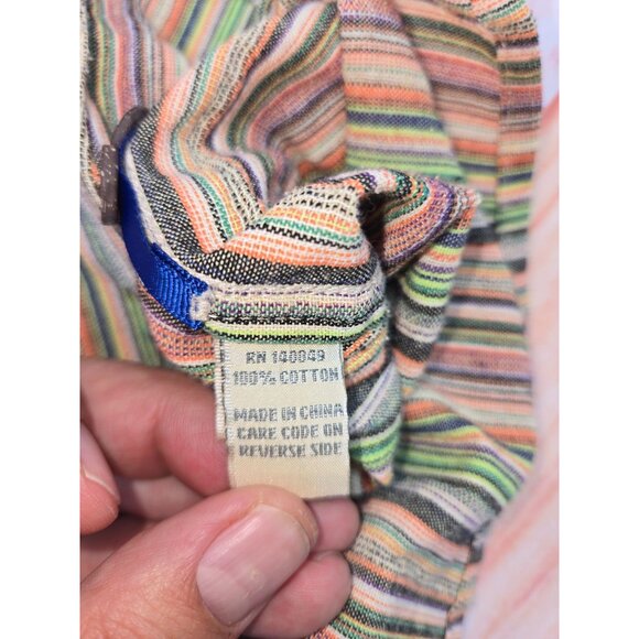 Territory Ahead Mens XLT Striped Short Sleeve Shirt Cotton - Picture 5 of 6